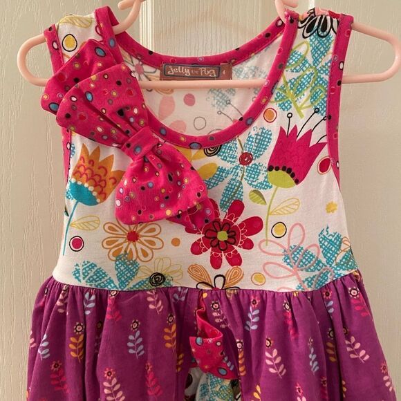 Jelly the Pug Girls Tulip Hannah Knit Dress Size 4 NWT - Picture 2 of 5
